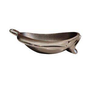Carrol Boyes Pewter Man Nut Dush, Trinket Bowl, Aluminum, Marked, Sculptural Art